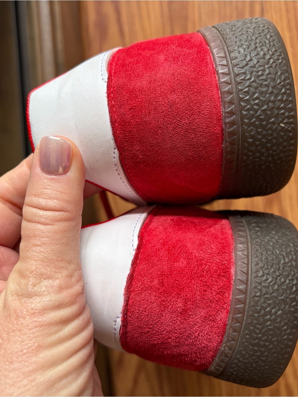 adidas Red Suede Spezial Sneakers - Picture 6 of 8